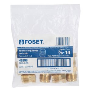 Tuerca Izquierda de Laton 7/8