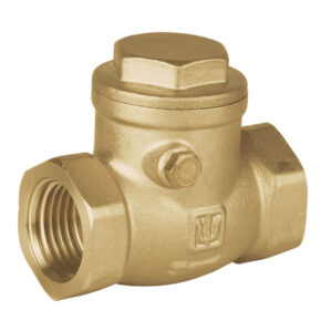 Valvula check horizontal de laton, 1/2