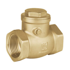 Valvula check horizontal de laton de 1