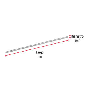 Varilla roscada de 1/4