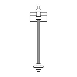 Varilla roscada, 3/8