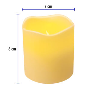 Vela de LED con 2 pilas AA y sensor