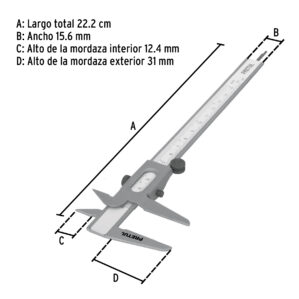 Calibrador Vernier de 6