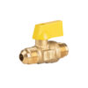 Valvula de control de laton gas 3/8" x 3/8" Flare