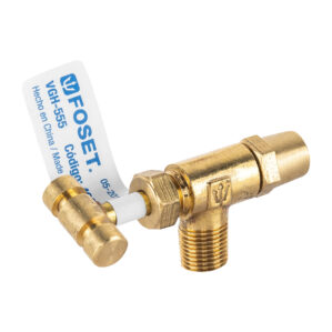 Valvula horizontal con maneral estufa 1/8