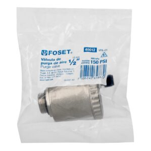 Valvula purga de aire 1/2
