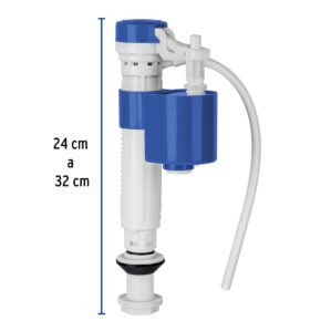 Valvula de llenado ajustable de plastico para tanque bajo wc