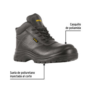Zapato bota seguridad con casquillo #25 Negro