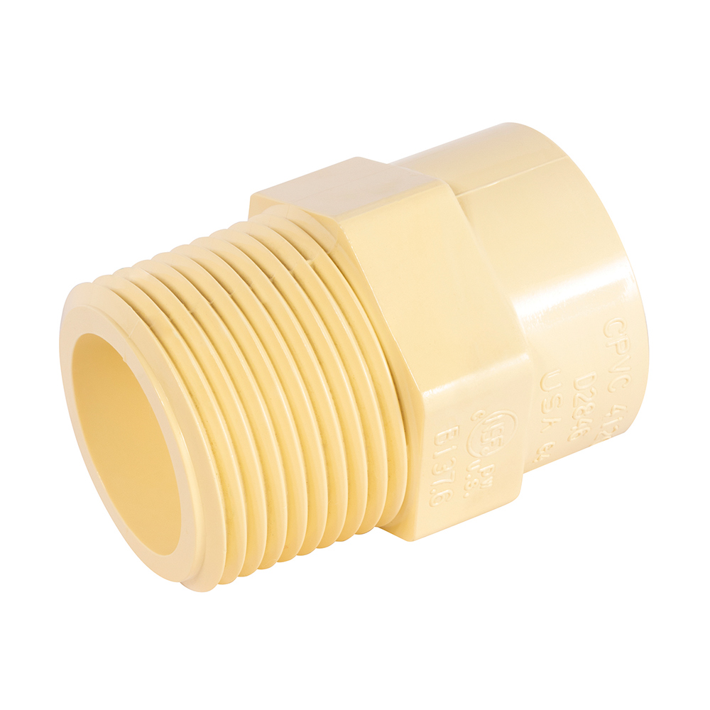 Conector macho de CPVC 3/4" rosca exterior iusa