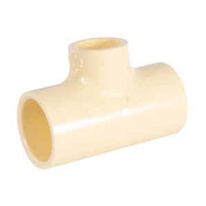 Tee reducida de CPVC 3/4" x 1/2" x 3/4" iusa