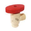 Llave valvula angular de CPVC de 1/2" iusa