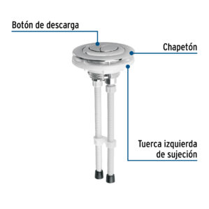Boton superior universal para valvula dual WC Foset