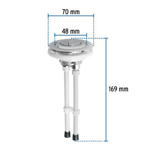 Boton superior universal para valvula dual WC Foset