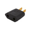 Adaptador Contacto Europeo a Clavija Americana Negro