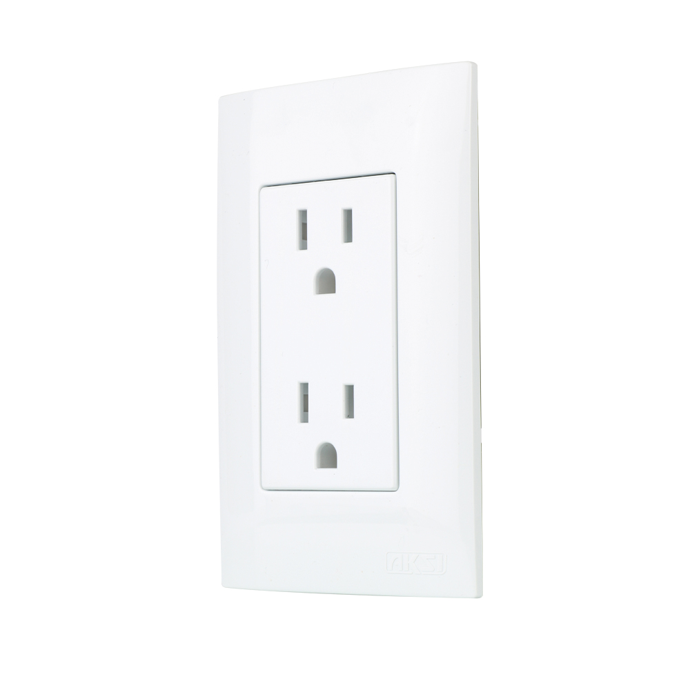 Placa Armada Contacto Doble Blanco Aksi