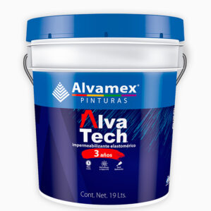 Cubeta Alva Tech 3 años Rojo Terracota 19L Impermeabilizante