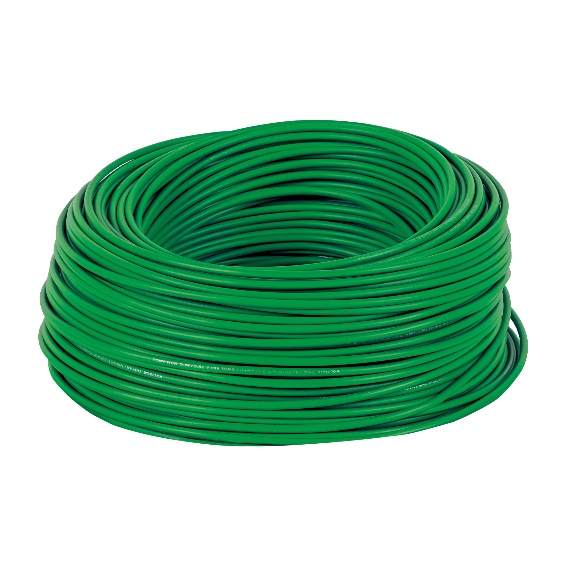 Cable Luz 12 AWG THHW-LS verde rollo 100m