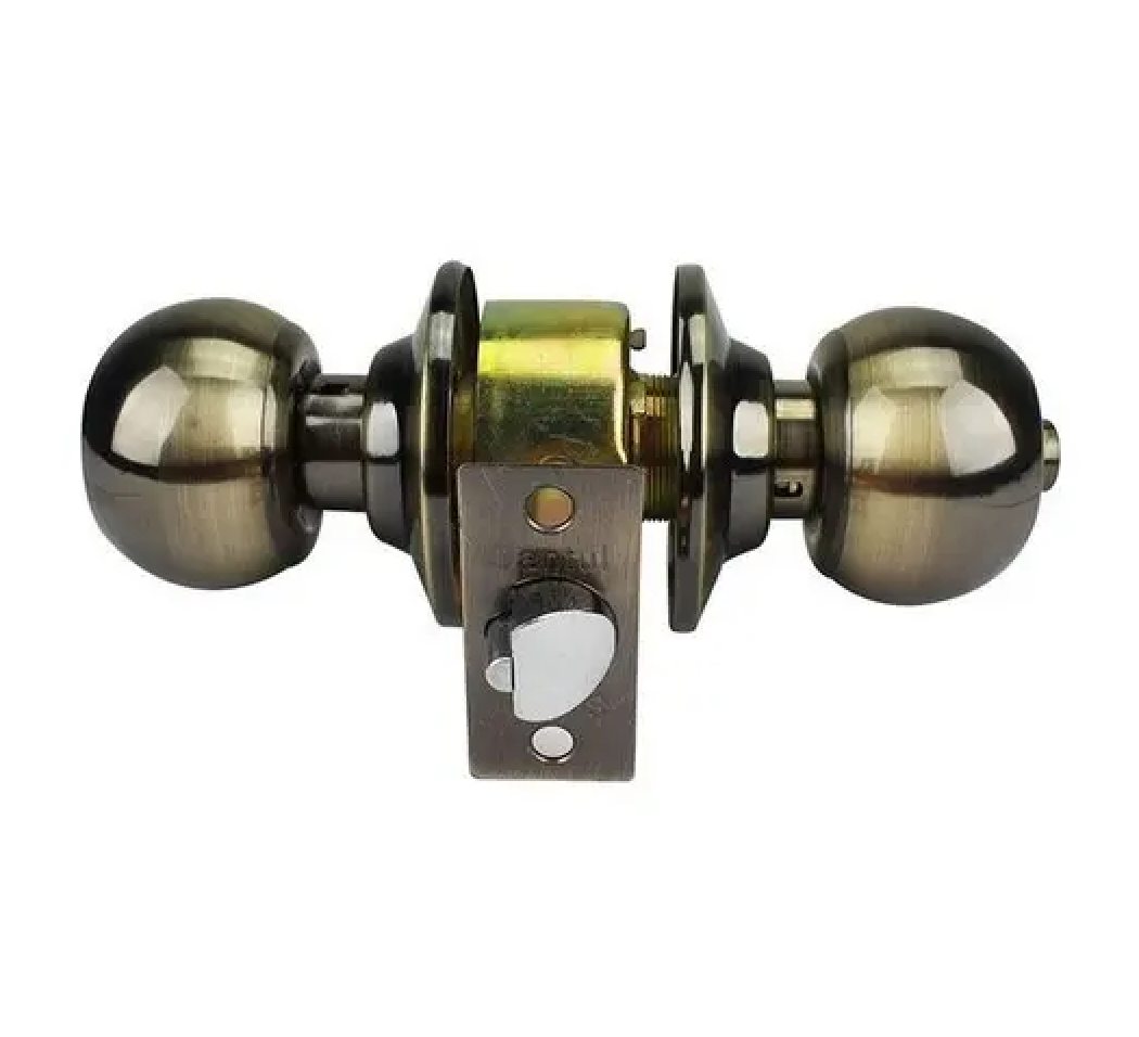 Cerradura laton antiguo Esfera Cilindrico Recamara