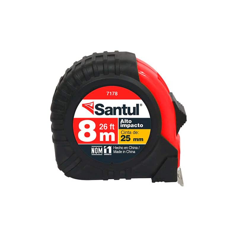 Flexometro de 8m Cinta de 25mm Contra impacto