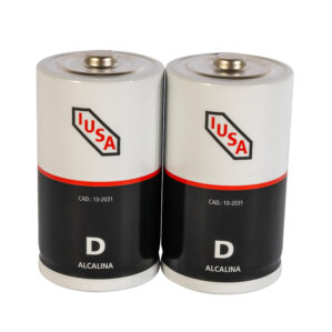 Paquete de 2 Piezas de Pila Alcalina Tipo D