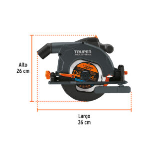 Sierra circular 7-1/4' 1800w Truper Industrial